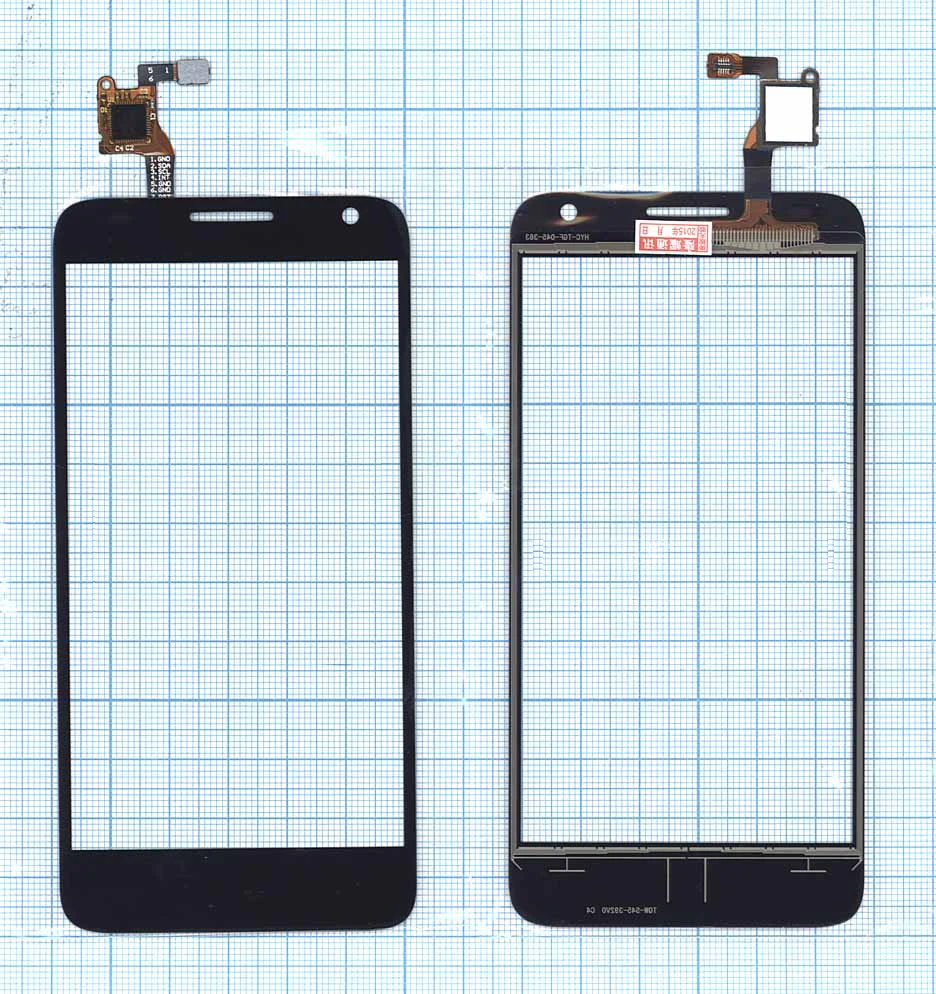 Сенсорное стекло (тачскрин) для Alcatel Idol 2 mini S 6036Y черное