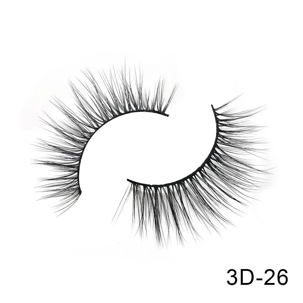 3D-26 6 пар Friholl. m Искусственные норковые ресницы натуральные длинные ресницы ручной работы макияж 25 мм Искусственные норковые ресницы 3D синтетические шелковые накладные ресницы - Цвет: 3D-26