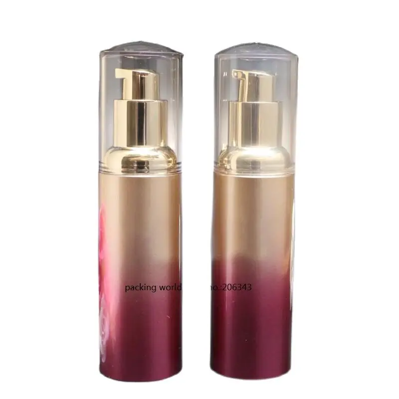 40 мл градиентная Цветная Пластиковая безвоздушная бутылка для