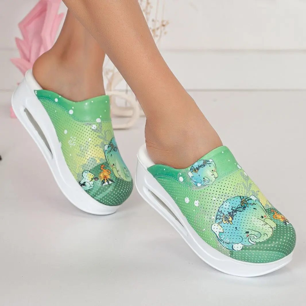 

2022 New Orthopedic Sabo Women Slippers Sandals Shoes Nurse Doctor Hospital Medical Casual Quality Soft Comfort Anti-Slip Clogs