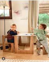 2-4 Age Montessori Table, Kids Table and Chair Set, Play, Study, Activity Desk, Children Table, Kids Furniture,Chair for Babies