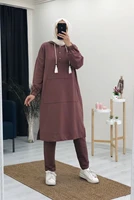 new season women sportswear 2 piece tracksuit set islamic clothing abaya dubai arab muslim islamic fashion turkish quality