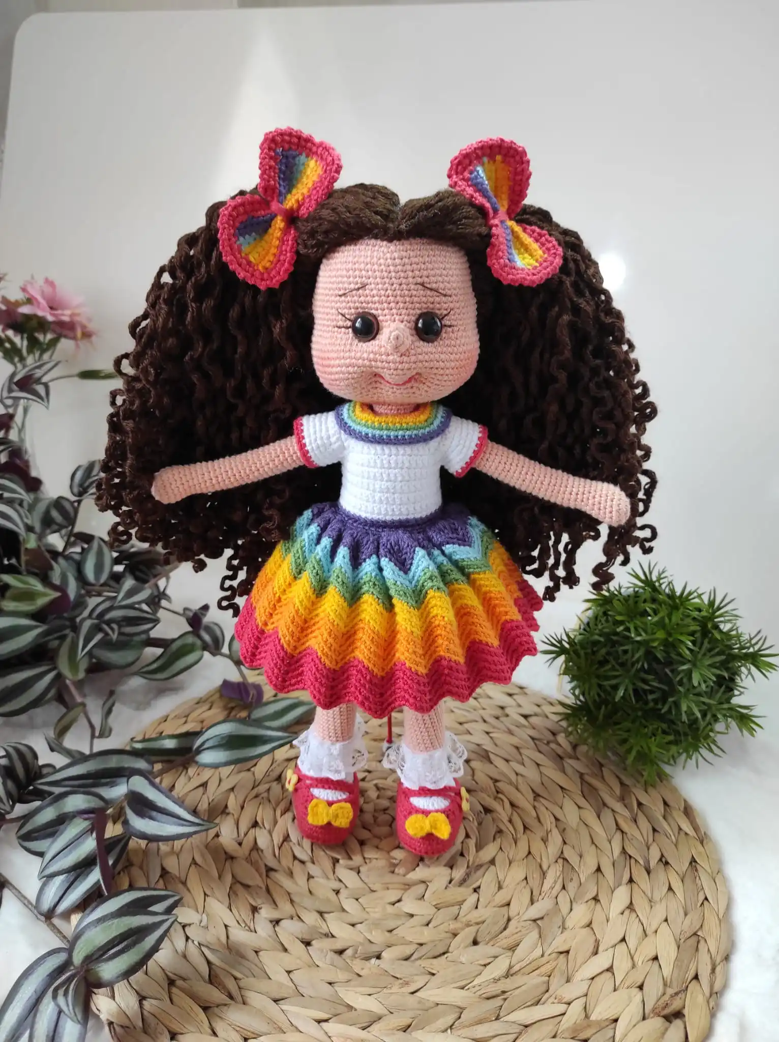 Вязаная Детская кукла Amigurumi новая Реалистичная ручной работы первого класса