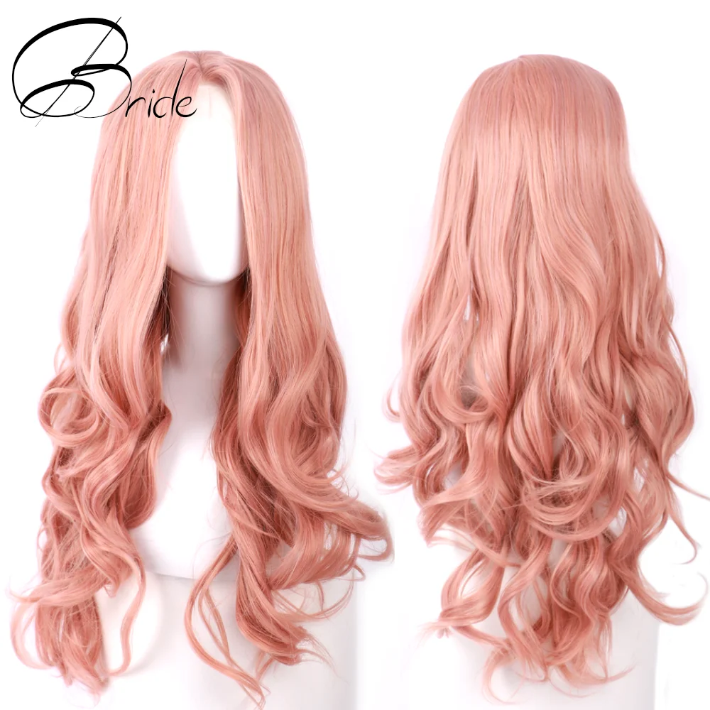 Женский парик невесты из синтетических волос на сетке спереди натуральные