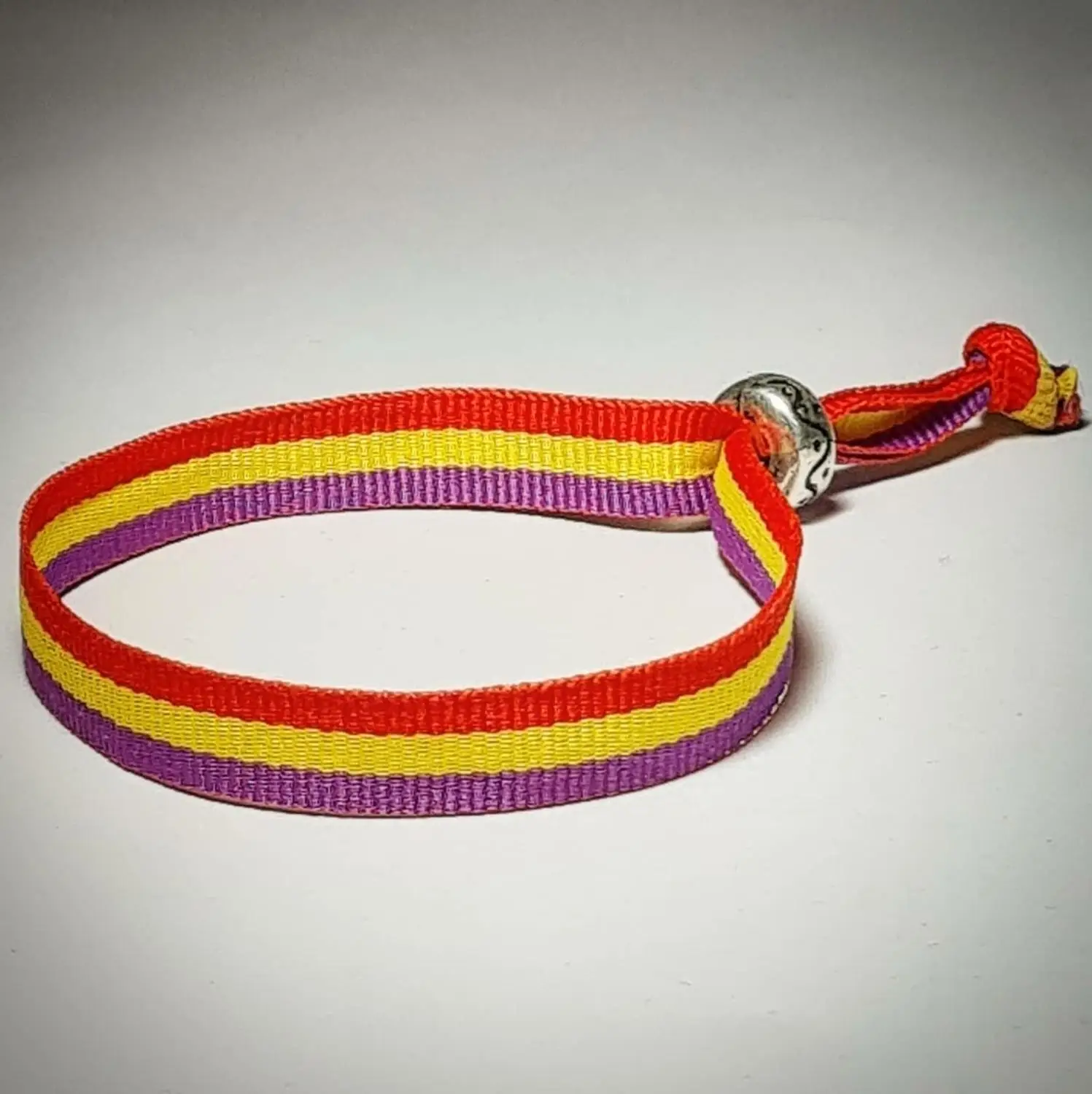 Браслет с флагом республиканской Республики широкая полиэфирная лента кольцом