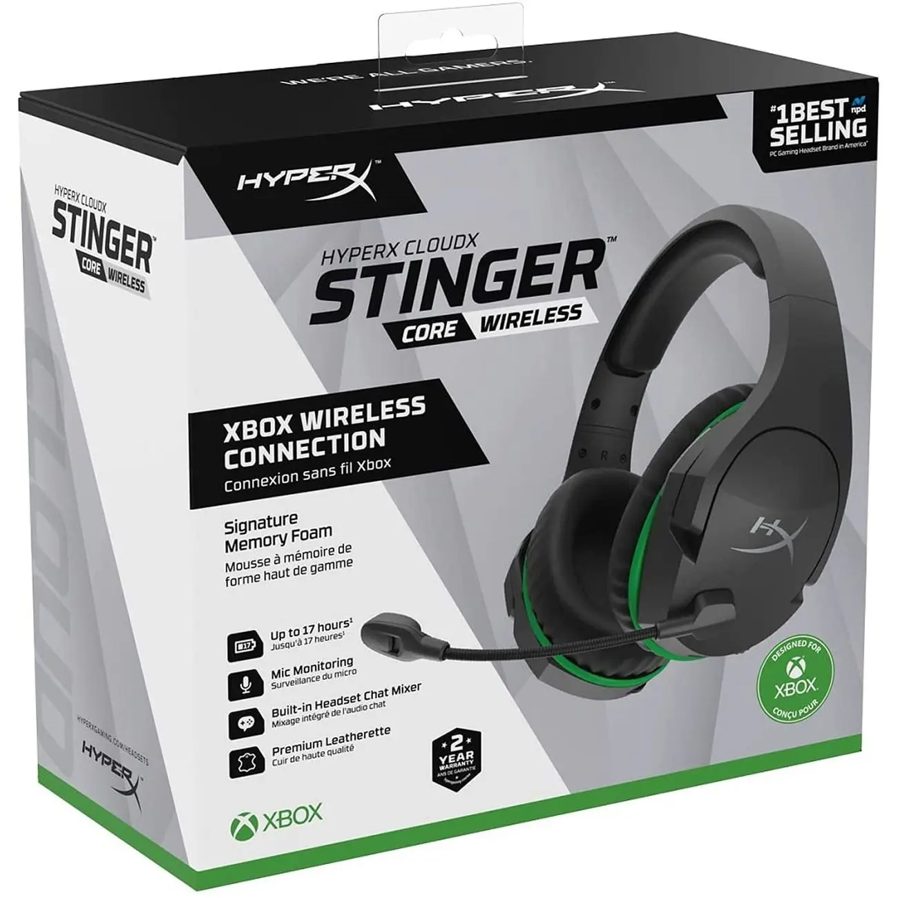 Игровая гарнитура HyperX CloudX Stinger Core Wireless XBOX Edition | Электроника