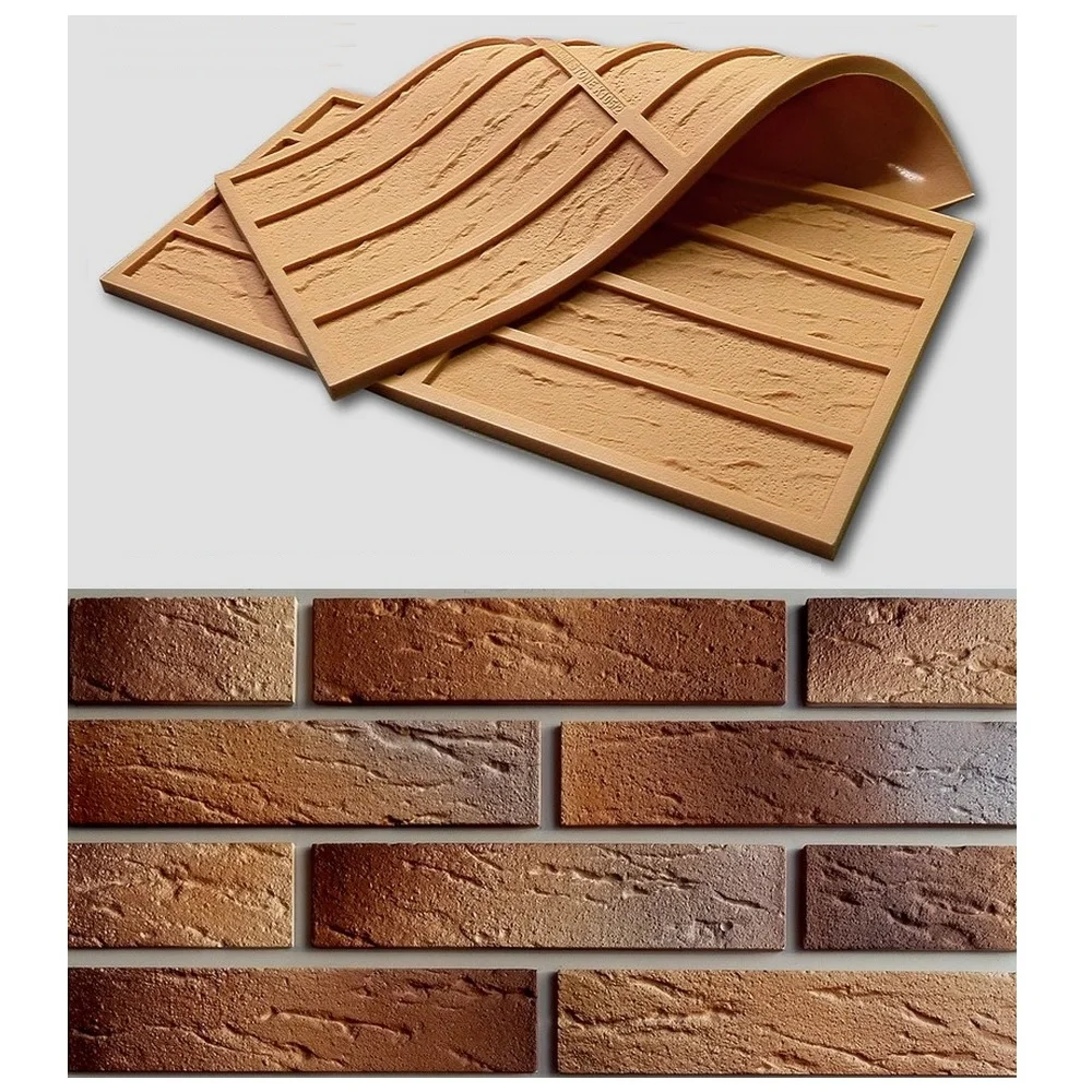 DIY Кирпич НЕМЕЦКИЙ - силиконовая форма для литья из гипса своими руками. Гипсовый