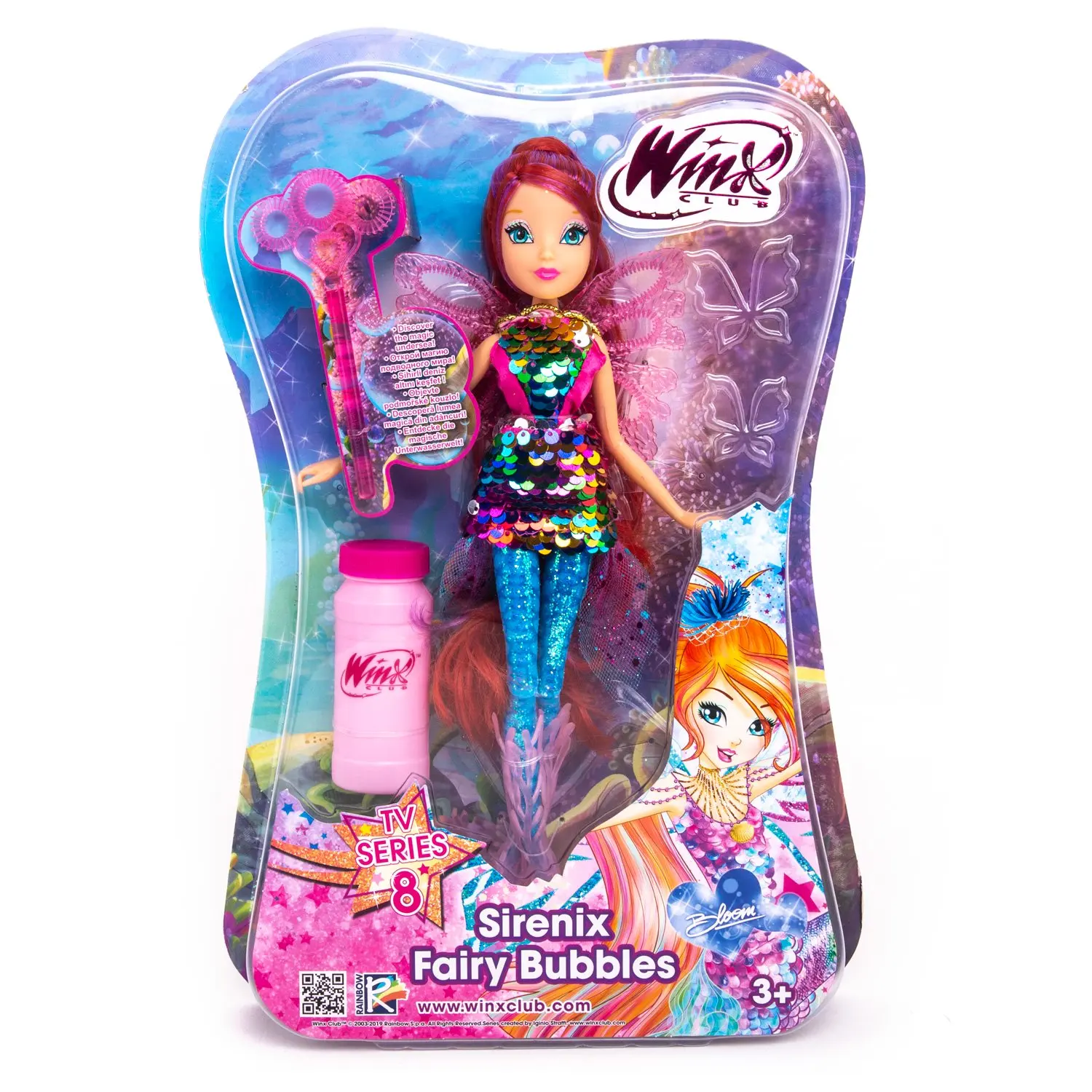 Doll Reborn Princess Baby Toddler Fashion Girl Toys for girls Toy Gift Gifts Hobbies Kids Birthday Children New Year Winx Club &quotSirenix soap