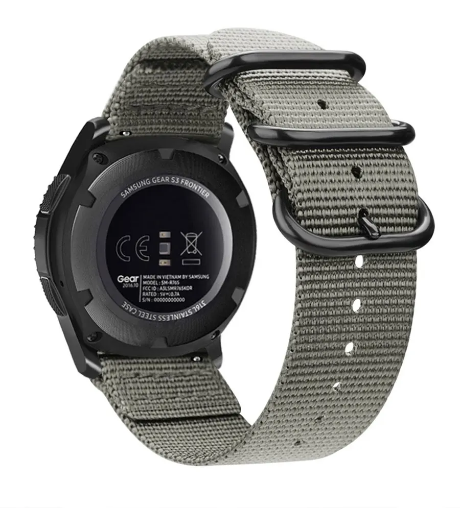 amazfit bip ремешок gear s3 galaxy watch 46 мм для gear S3 Frontier galaxy watch Active Amazfit Bip huawei watch Gt Nato ремешок
