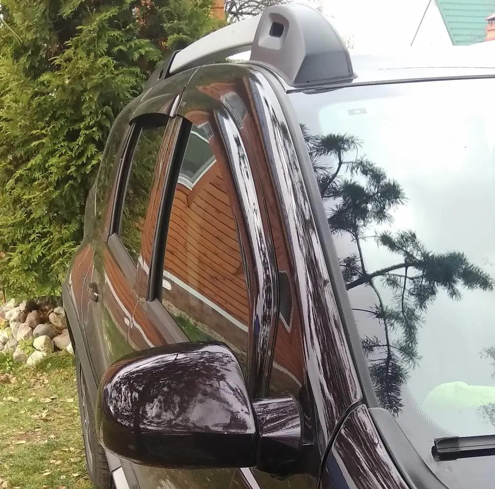 Ветровики для ниссан нисан терано террано дефлекторы окон дождевики козырьки