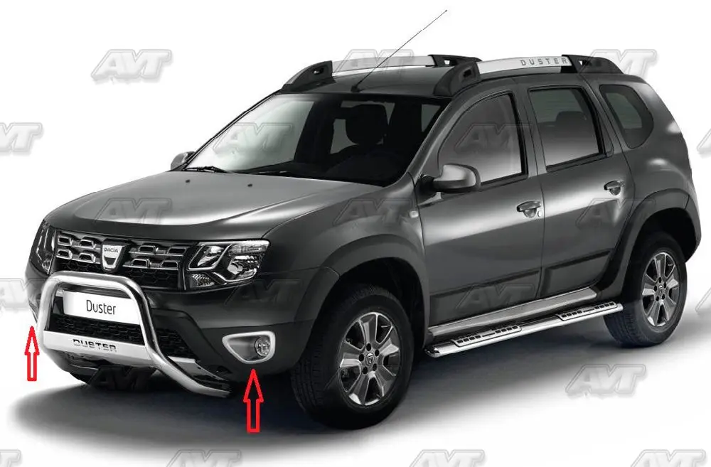 Чехлы для Renault/Dacia Duster 2010- на Противотуманные фары ABS пластик Аэро крыло динамическое литье украшение автомобиля Стайлинг тюнинг