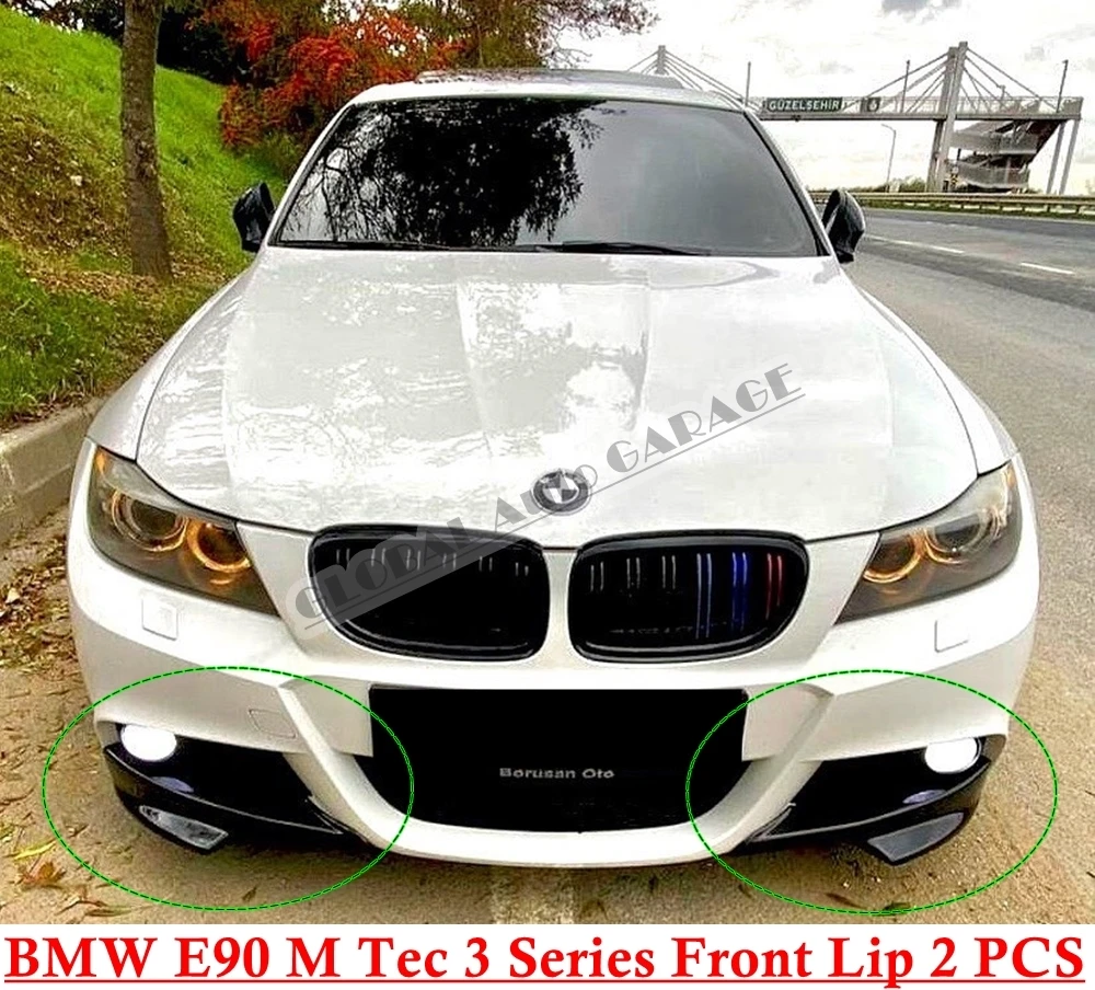 Сплиттер для переднего бампера BMW E90 M Tec 3 Series угловой клапан 2004 2005 2006 2007 2008 2009 2010 2011