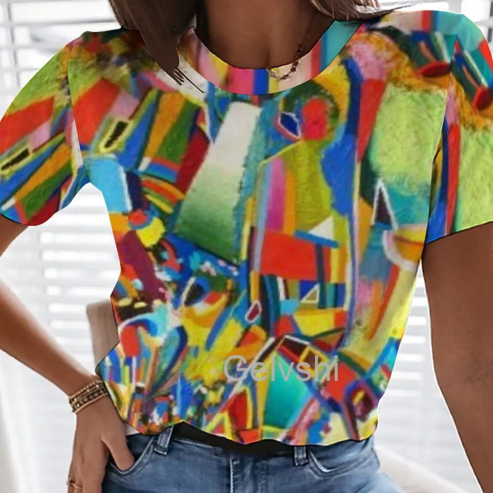 

Футболка с коротким рукавом, с 3D рисунком