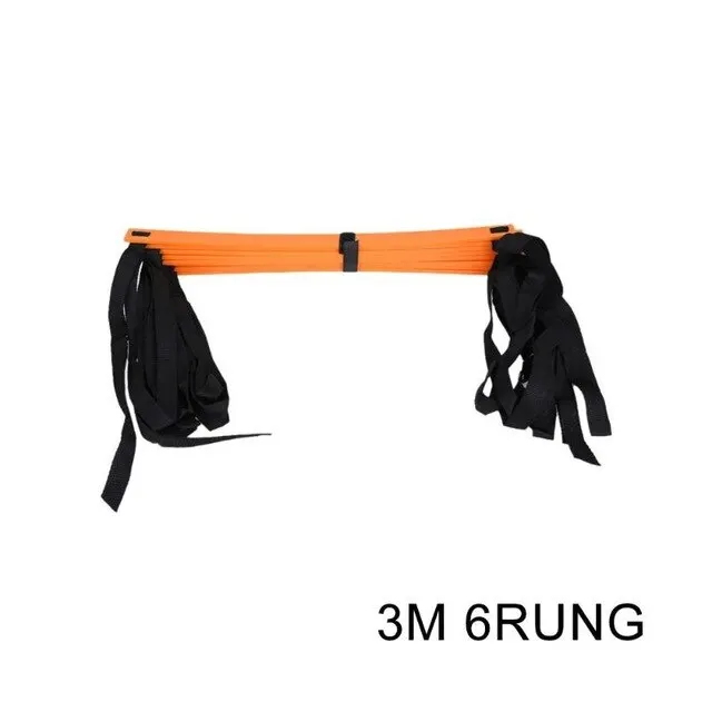 3M 6Rung 6/7/8/12/14 стойки с нейлоновыми ремешками Training лестниц скорость ловкость лестница Лестницы для американского футбола Футбол Скорость лестница Фитнес оборудование - Цвет: 3M 6Rung
