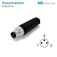 m8 connector 3pin male ip67%ef%bc%8cce rohs