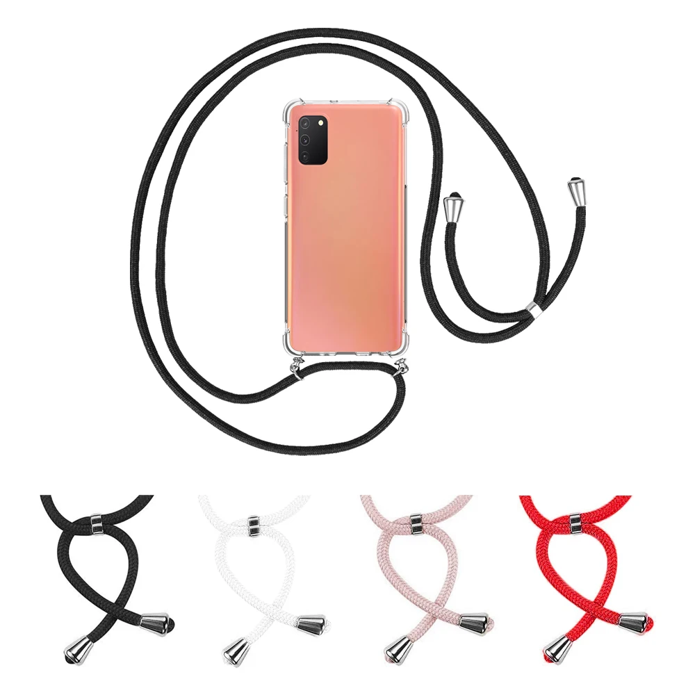 Силиконовый ТПУ противоударный гелевый веревочный чехол с усиленным уголком для