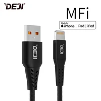 deji mfi usb cable for iphone 11 xr xs max ipad 2 4 fast charger 7 8 x date cable se usb charge cord