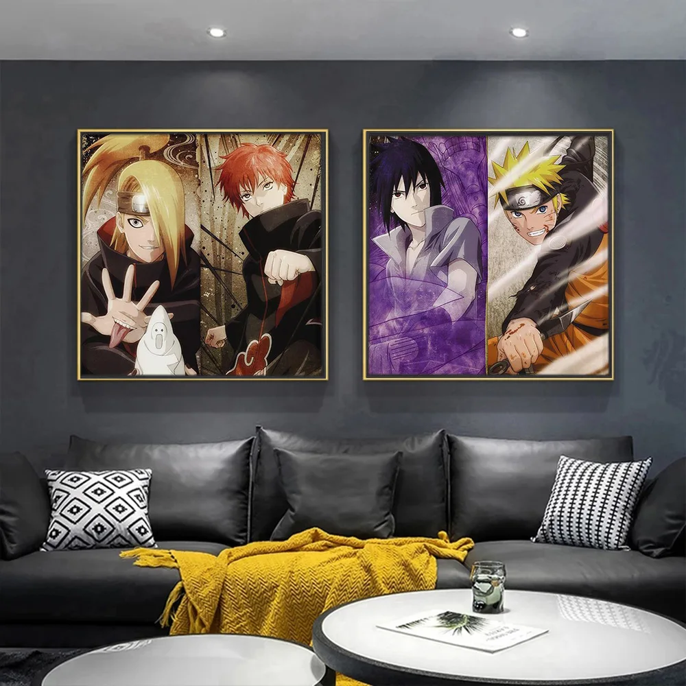

Naruto Sasuke Wall Poster Print Modern Classic Cartoon Anime Canvas Painting Mural Picture Living Room Home Bedroom Decoration