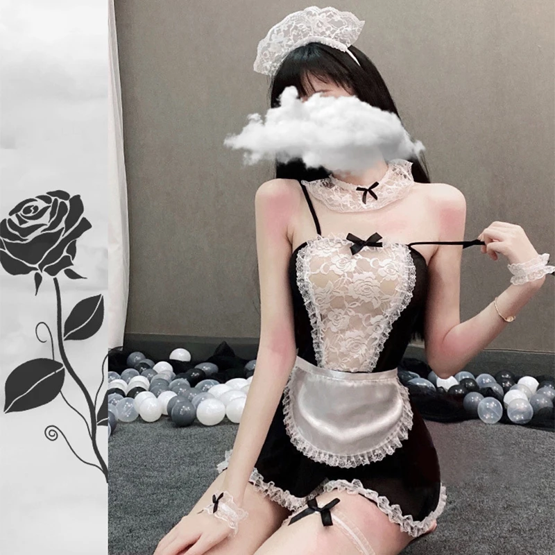 Костюм для косплея соблазнительное сексуальное платье Униформа горничной