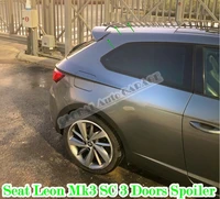 for seat leon mk3 sc 3 doors 2012 2020 spoiler auto accessory universal spoilers car antenna diffuser flaps spilitter