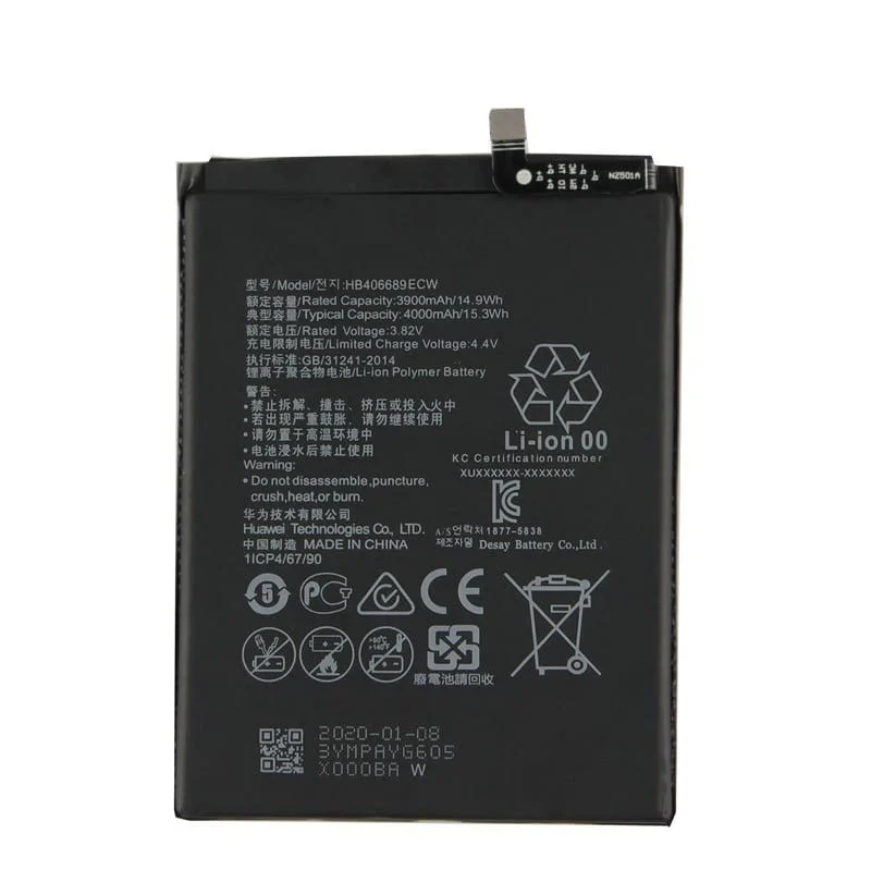 Батарея Li Ion для Honor 8C HB406689ECW 4000 mAh|Аккумуляторы мобильных телефонов| |