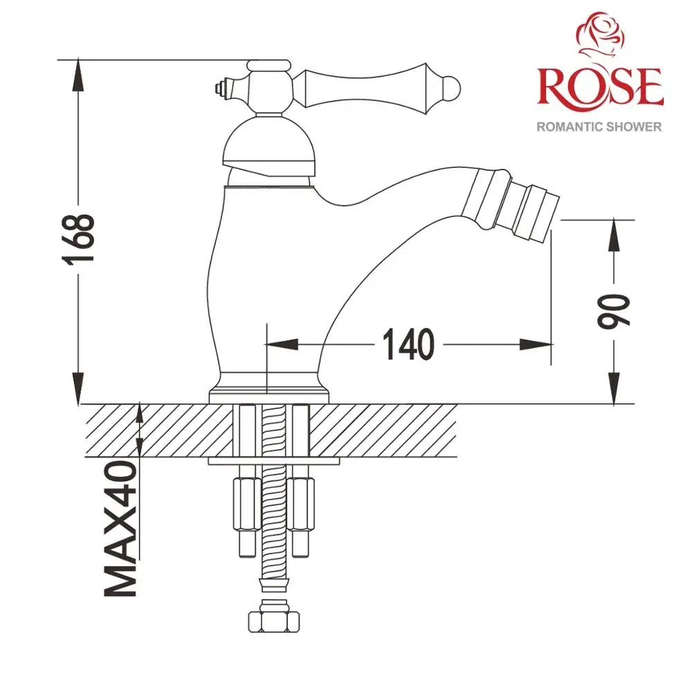 ROSE Смеситель для биде латунный кран бронзовый смеситель античный стиль воды на