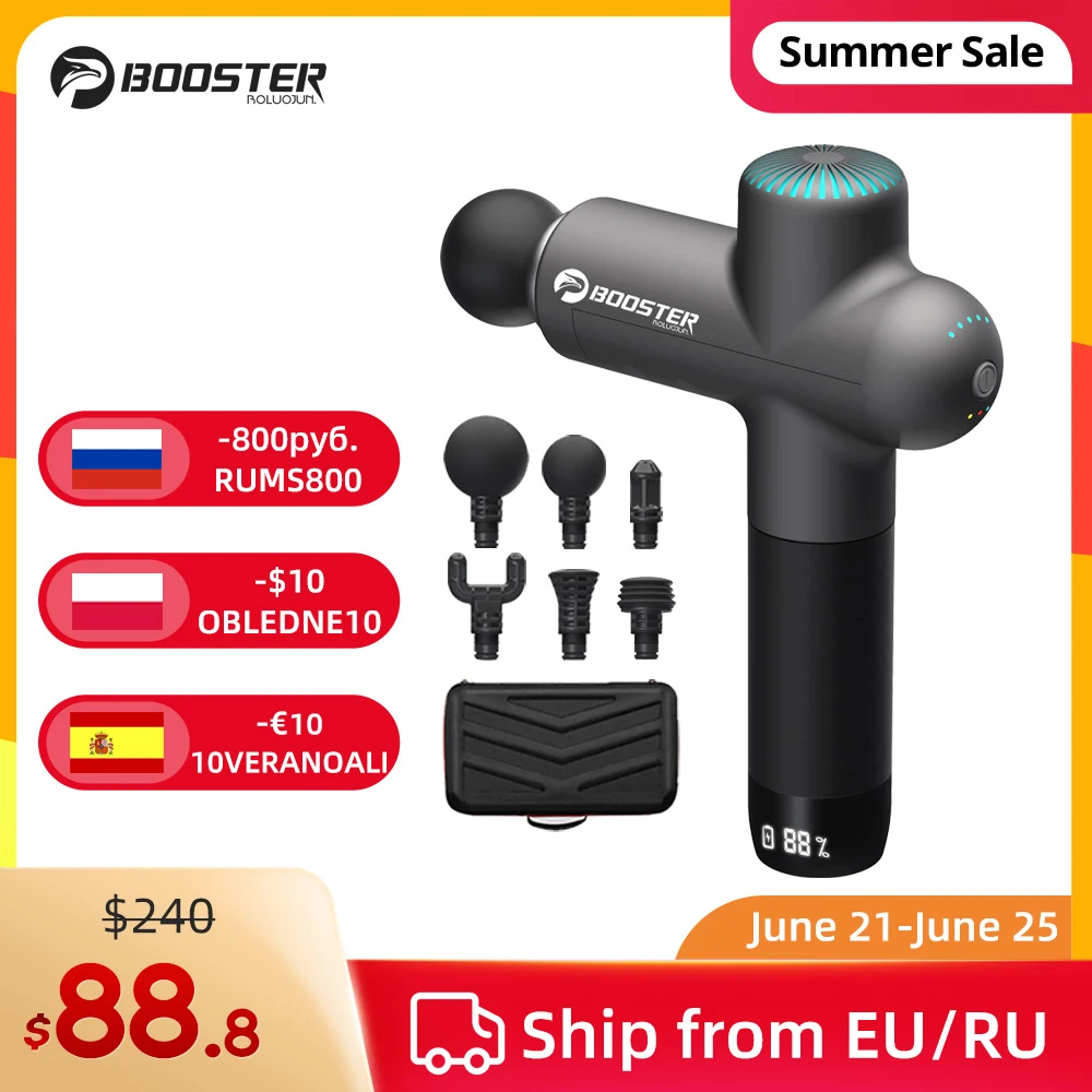 Массажный пистолет усилитель Электрический массажер для шеи умный массажа тела