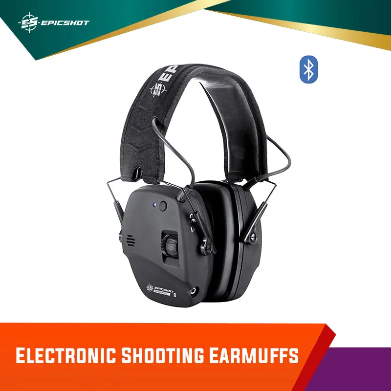 

Epic Shot Tactical Electronic Bluetooth Shooting Earmuff Protect Headphones Noise Reduce Explorer Pro