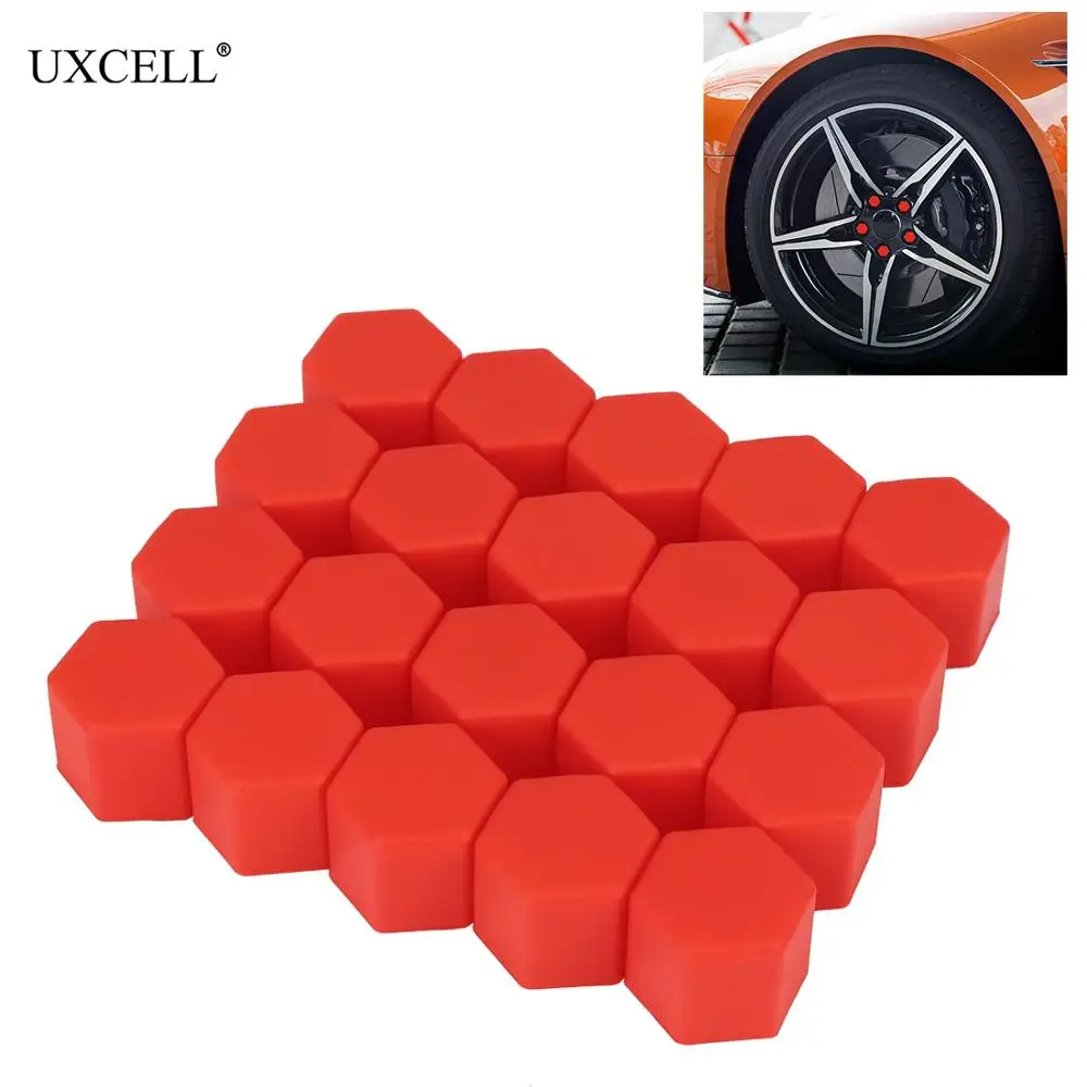 Uxcell 20 шт 17 мм силиконовый автомобильный колпачок колеса крышки ступиц Гайка Болт