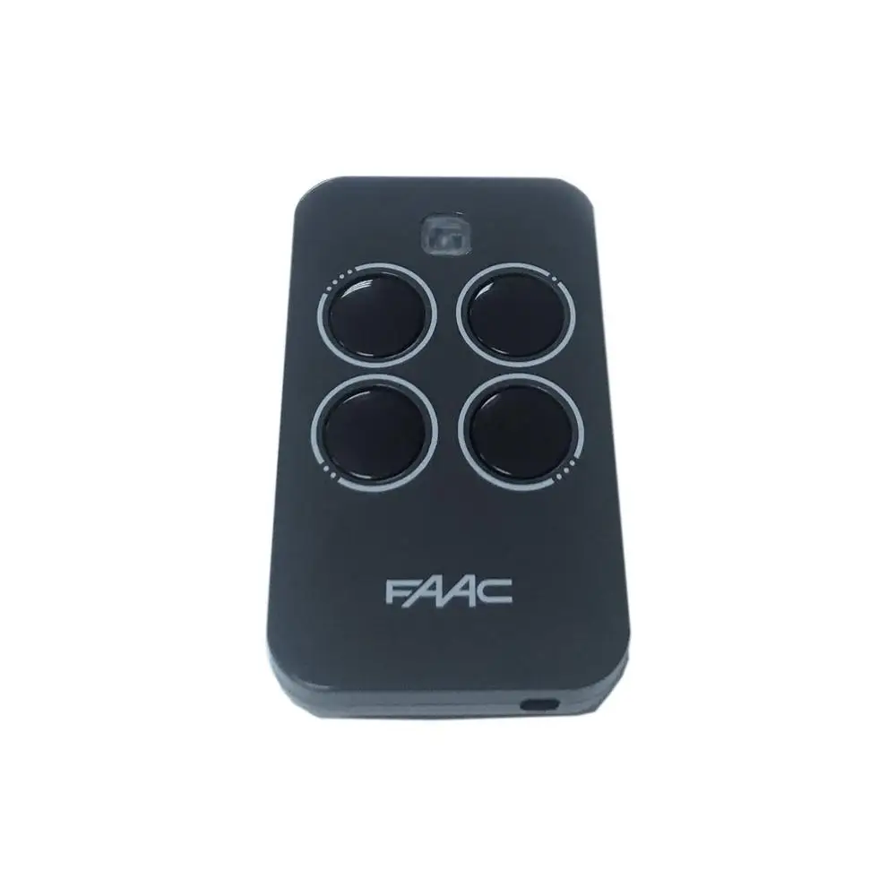 Пульт дистанционного управления FAAC XT4 433 RC с четырьмя каналами МГц и тёмно-серым корпусом (замена для артикула 787454).