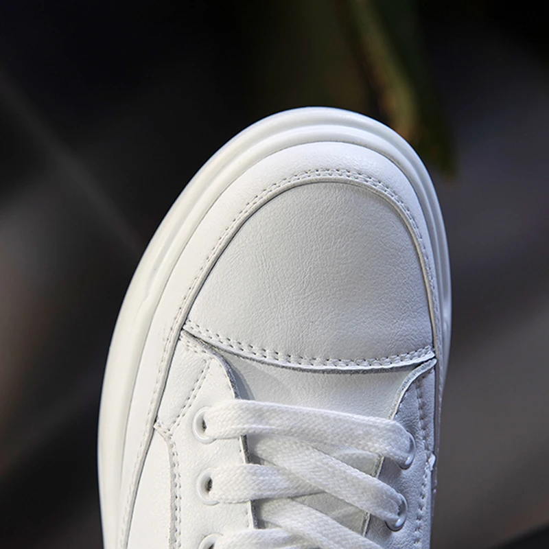 Белые туфли женские кроссовки Женская обувь Кроссовки 4 см белые туфли|Женские и