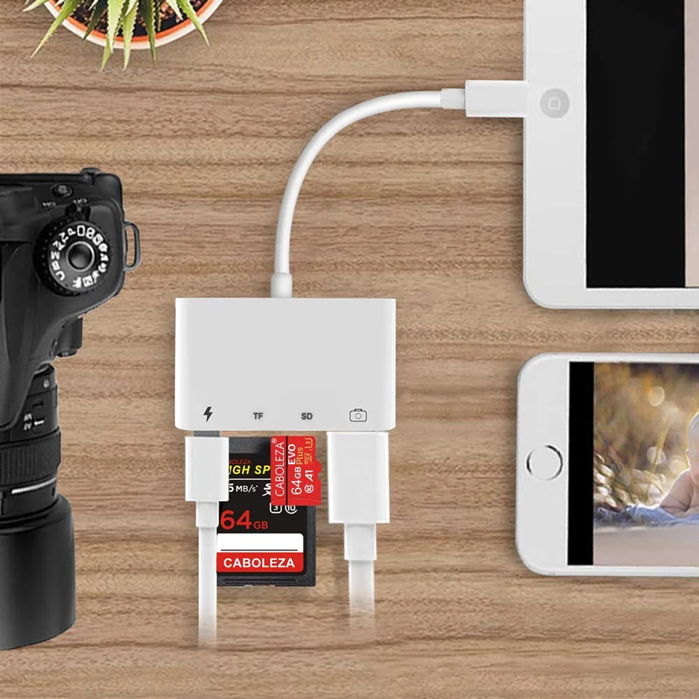 Устройство для чтения карт памяти Zeadow 4 в 1 устройство SD USB 2 0 OTG Кабель адаптер с