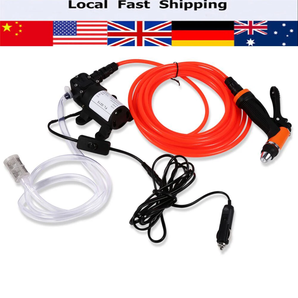 12 В автомойка водяной насос Самовсасывающий распылитель Электрический моющий