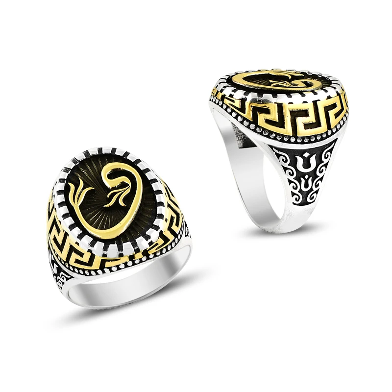 925 Silver Handmade Elegant Khalif Rings for Men