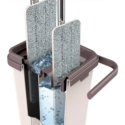 Плоская выдавливаемая швабра и ведро бесплатно отжимает руки чистящая Швабра