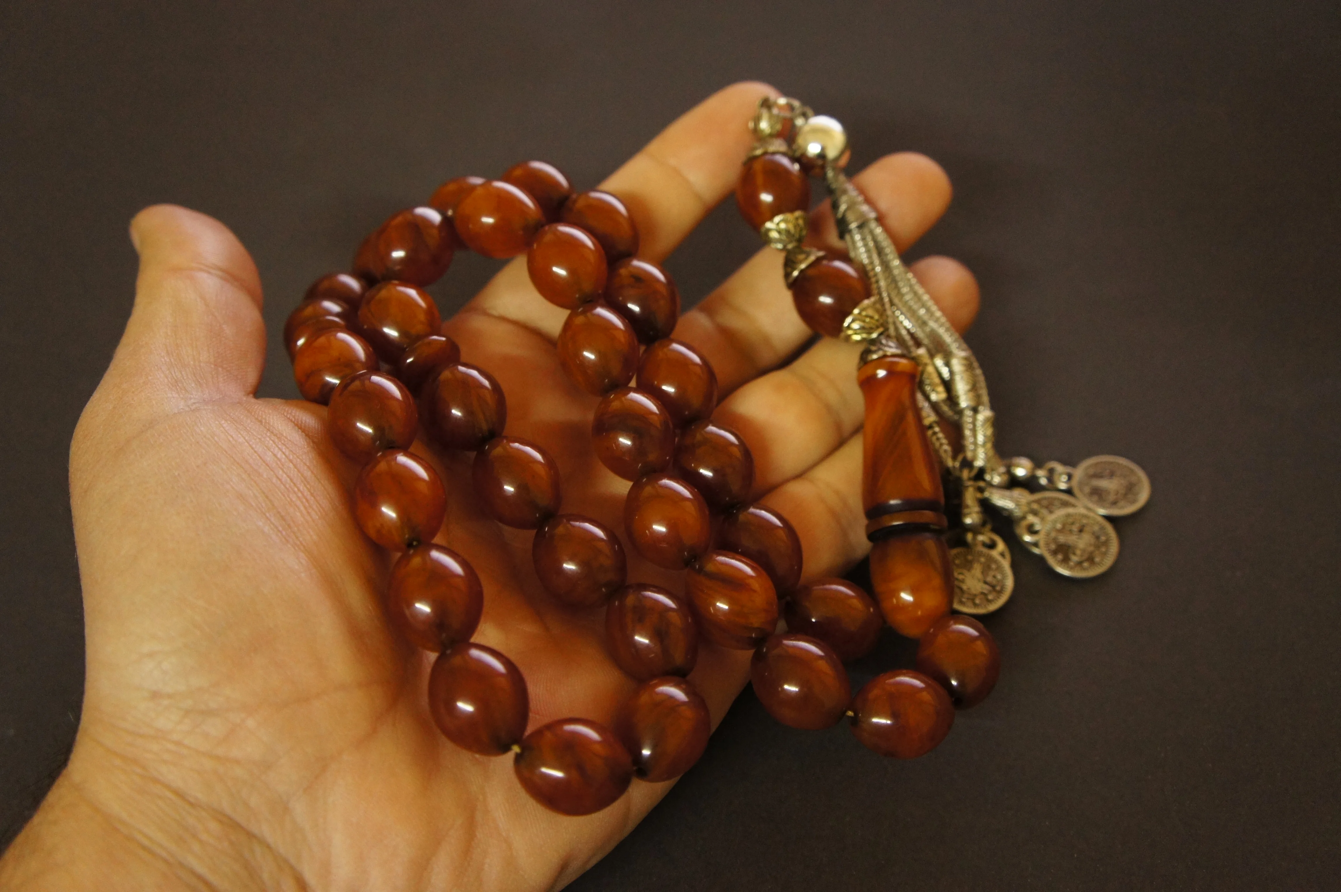 

Very Special Handmade Ottoman Rare Antique Faturan German Amber Sandalous Misbaha Prayerbeads Rosary Tasbih Tesbih İslam