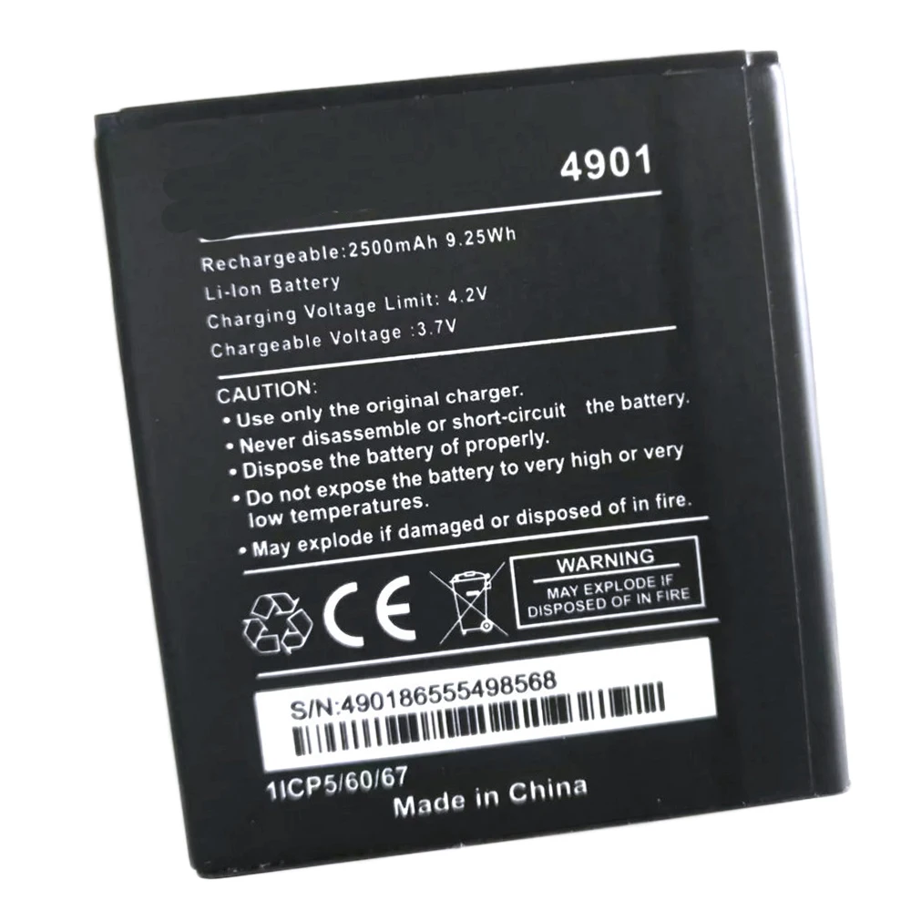 2500mAh 4901 аккумулятор для мобильного телефона Wiko 4901|Аккумуляторы мобильных