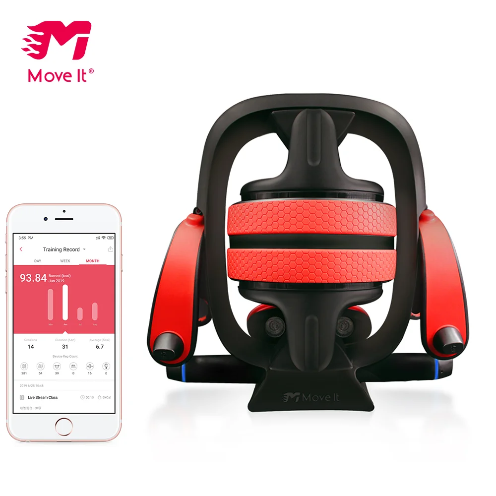 Move It ролик для брюшного пресса пуш ап стойки сопротивления Скакалка Bluetooth Смарт Многофункциональный