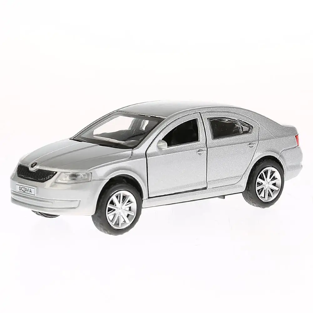 Машина металл ТЕХНОПАРК SKODA OCTAVIA 12см открываются двери инерционная 278449|Наземный