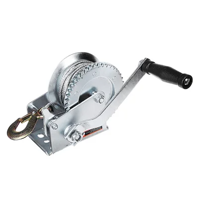 ЕРМАК ЛЕБЕДКА РУЧНАЯ ШЕСТЕРЕНЧАТАЯ TRT 1101C (МЕТАЛЛИЧЕСКИЙ ТРОС) 450КГ ДЛИНА ТРОСА 10М