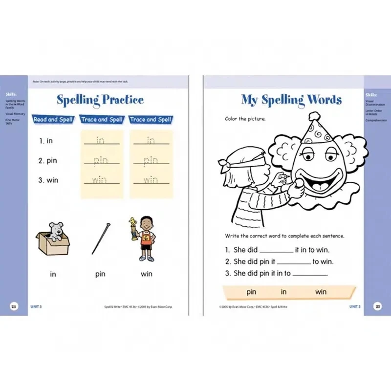 Ceny 7 Tomów Angielskich Oryginalnych Ostrzarek Umiejętności Evan-Moor Pre K Przedszkole Oświecenie Edukacja Storybook