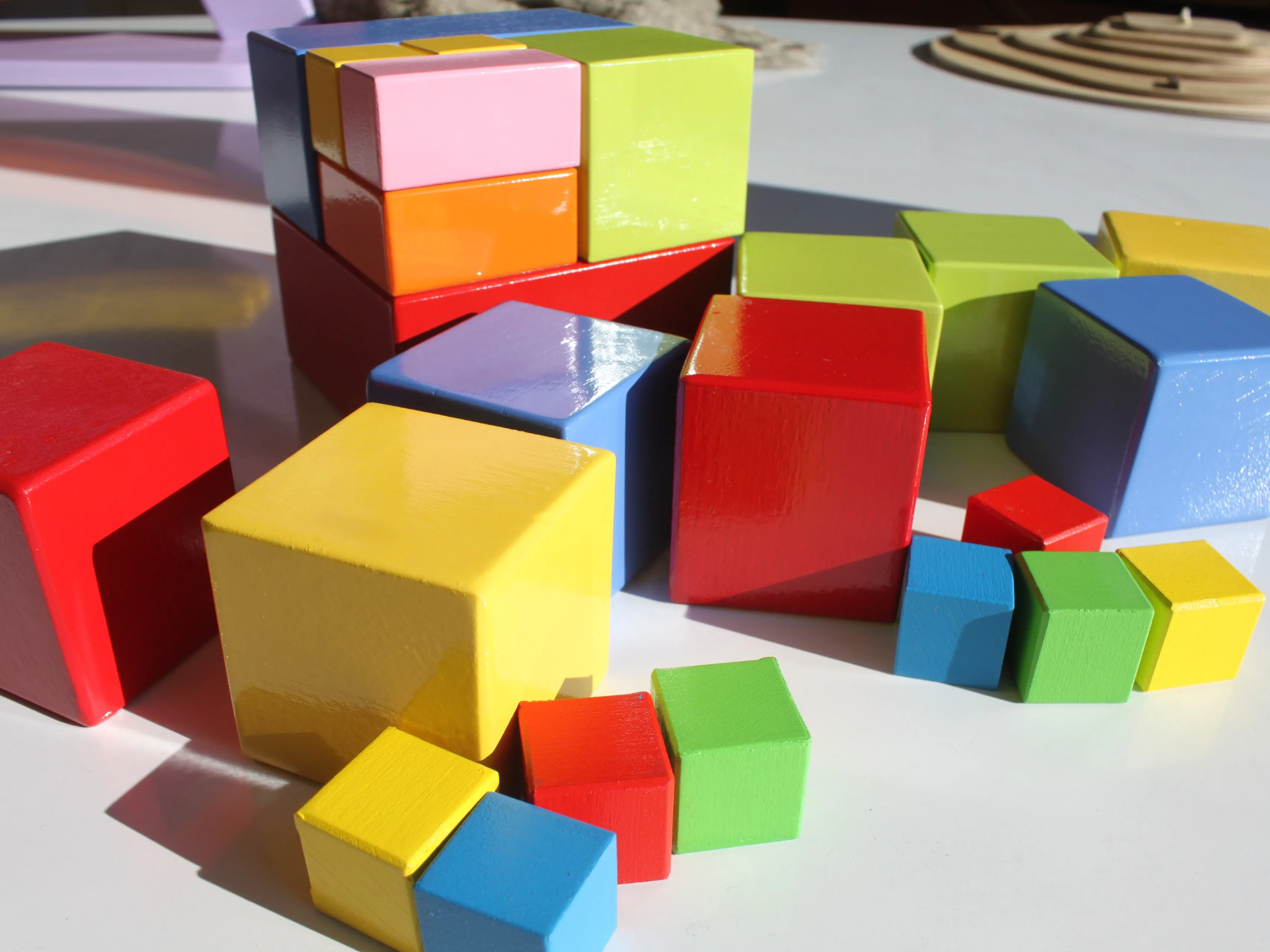 Игрушка в виде блоков по системе монтессорри подарок для раннего образования модель для малышей набор для строительства, игрушка цвета и формы Игрушка в виде блоков по системе монтессорри подарок для раннего образования модель для малышей набор для строительства, игрушка цвета и формы