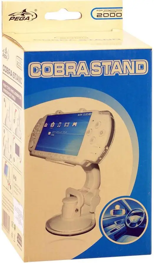 Автомобильное крепление Pega Cobra Stand для PSP Slim/2000 Белый (PSP) |