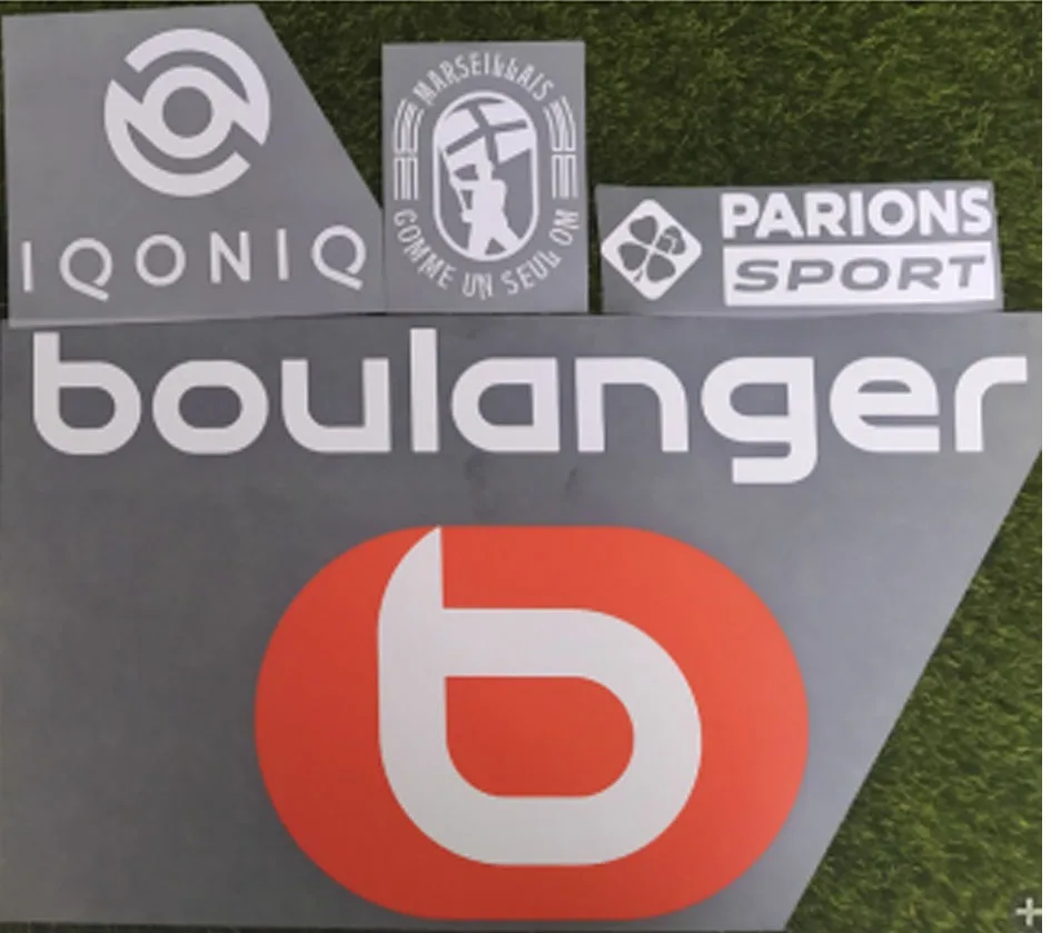 2020 2021 Ligue 1 Марсель спонсор Comme Un seul OM Log значок|Заплатки| |