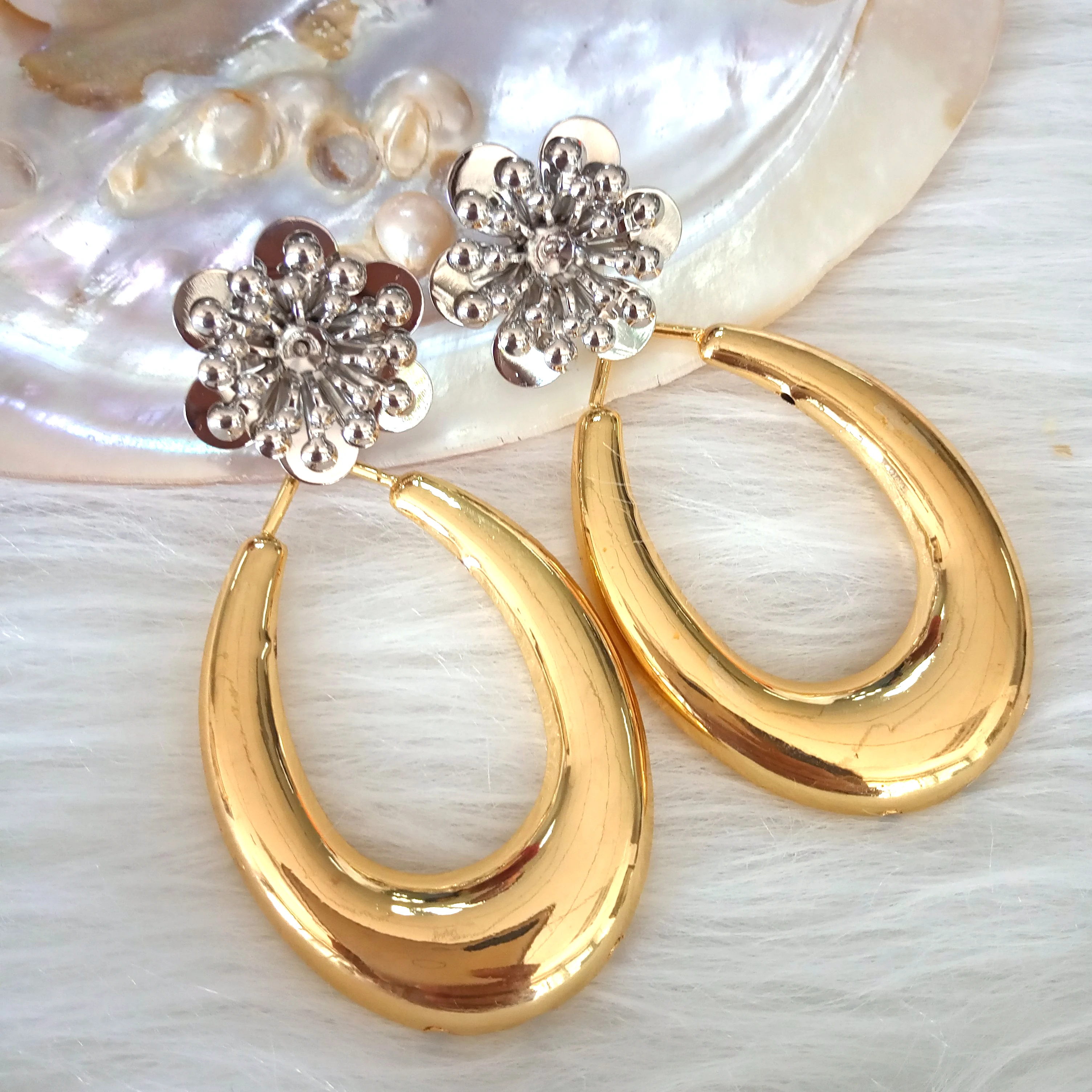 Свадебные серьги капельки ювелирные изделия Подарочные Золотые Большие для