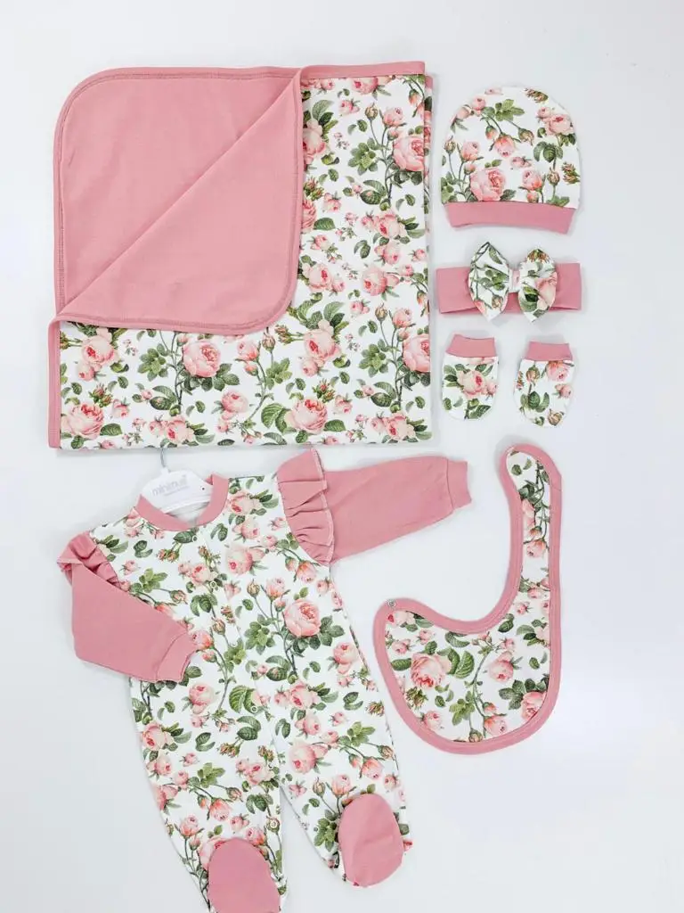 

(NEW !!!) FLOWER PATTERN ON BABY SET