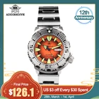 Новинка, мужские часы Addies Dive Monster NH36A, автоматическое движение, мужские часы t Sapphire C3, светящиеся в воде 20 атм на крыше, механические часы для мужчин