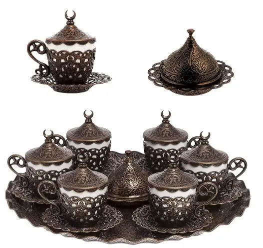 Оригинальный дизайн ручной работы турецкий греческий арабский кофе набор