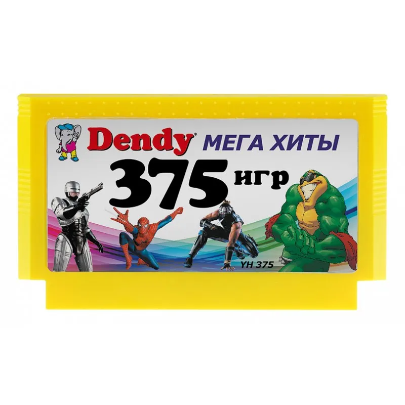 Game cartridge 375 games mega hits dandy. Yh375 | Электроника