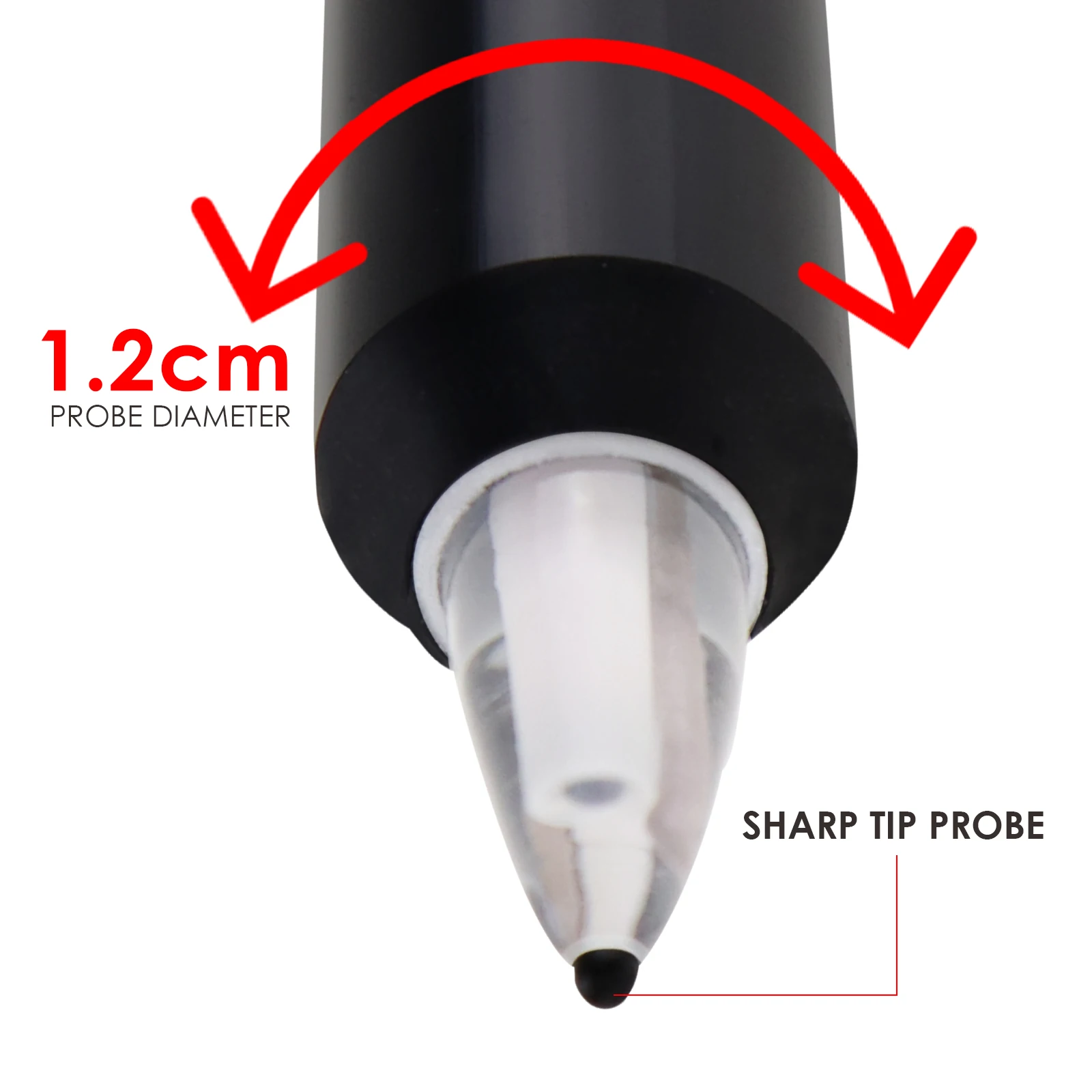 

Long Tube Pentype Water Quality Meter Tester w/ ATC for Drinking Water, Food, Cheese, Milk and Soil Dual Display
